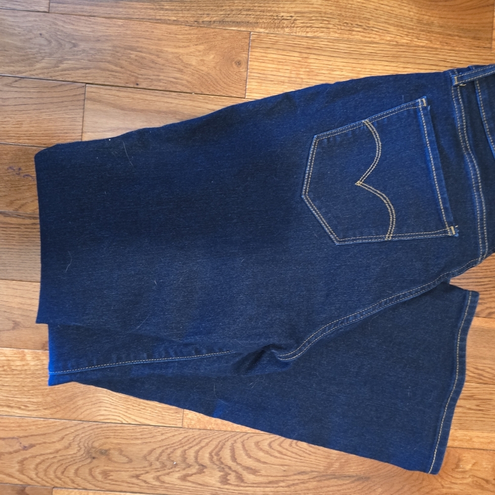 LEVI's Dark 725 Highrise Bootcut Jeans SZ 14/33 - Picture 5 of 5
